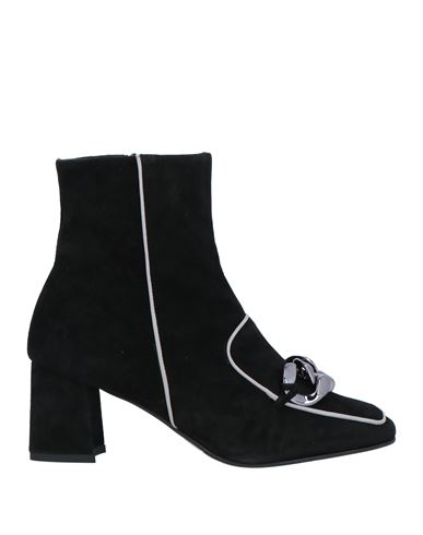 Cristina Millotti Woman Ankle Boots Black Size 11 Leather