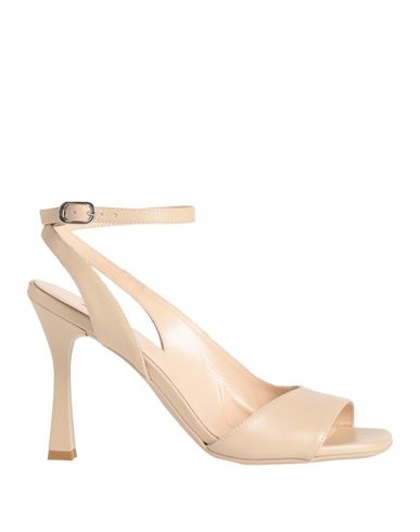 Nero Giardini Woman Sandals Cream Size 9 Leather In White