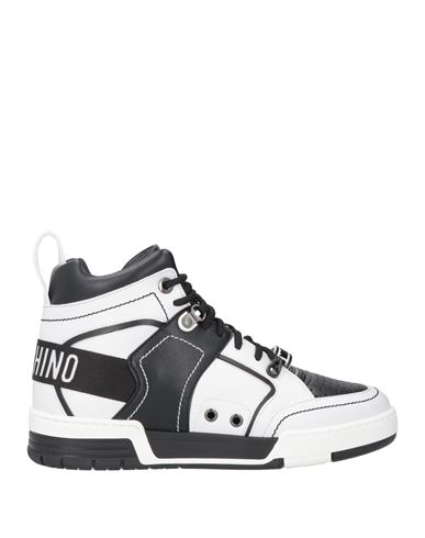 Moschino Man Sneakers White Size 12 Textile Fibers