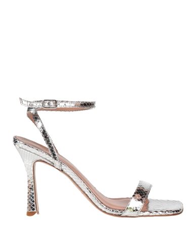 Annaëlle Woman Sandals Silver Size 9 Leather