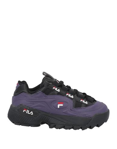 Fila Woman Sneakers Purple Size 7 Leather, Textile Fibers