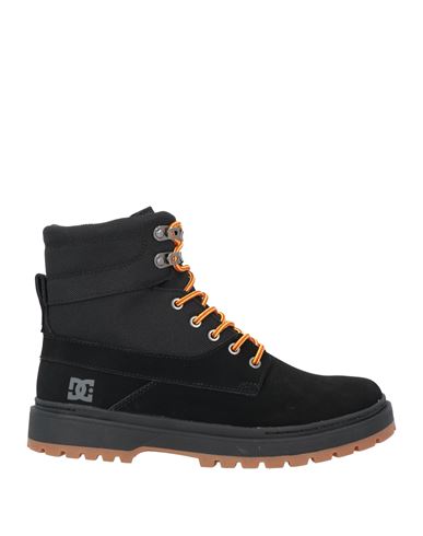 Dc Shoes Man Ankle Boots Black Size 9 Leather, Textile Fibers