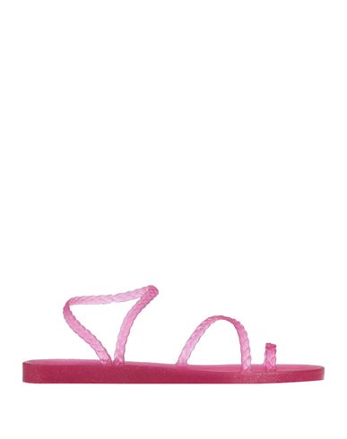 Shop Ancient Greek Sandals Woman Thong Sandal Fuchsia Size 7 Rubber In Pink