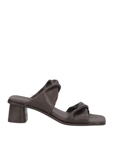 Thera's Woman Sandals Dark Brown Size 10 Leather