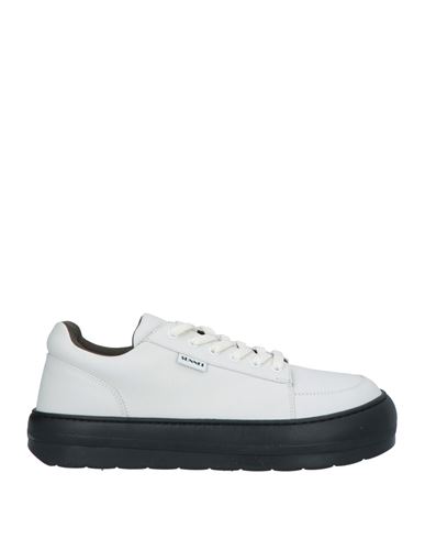 Shop Sunnei Man Sneakers Off White Size 10 Leather