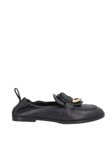 Shop See By Chloé Woman Loafers Black Size 6 Leather