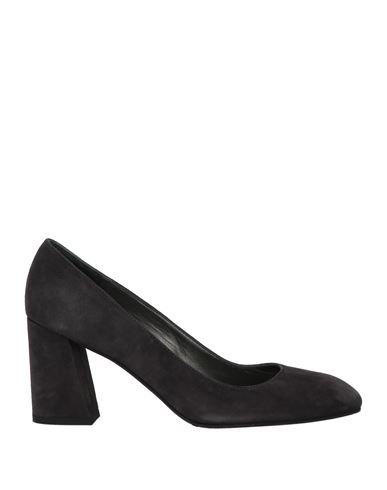 Stuart Weitzman Woman Pumps Steel Grey Size 5.5 Leather In Grey