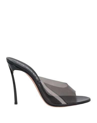 Casadei Transparent 105mm Heeled Mules In Transparent