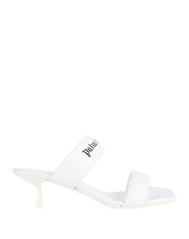 Palm Angels Woman Sandals White Size 8 Leather In White