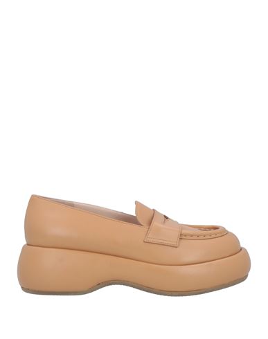 Rodo Woman Loafers Sand Size 11 Leather In Beige