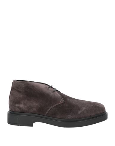 Shop Santoni Man Ankle Boots Steel Grey Size 9 Leather
