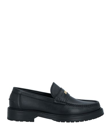 Moschino Man Loafers Black Size 12 Leather