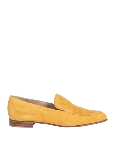 Gianvito Rossi Man Loafers Ocher Size 4.5 Leather In Yellow