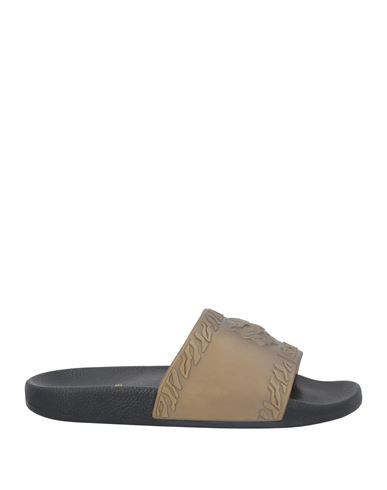 Just Cavalli Man Sandals Khaki Size - Rubber In Gold
