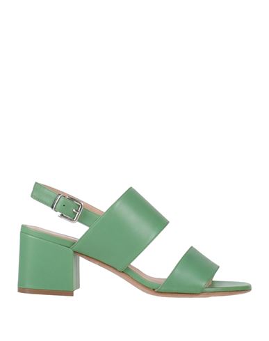 Shop Archyve Woman Sandals Green Size 8 Leather