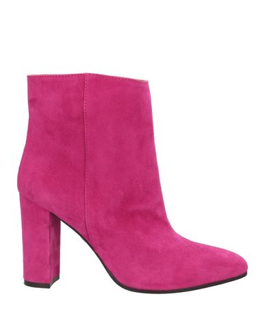 Via Roma 15 Woman Ankle Boots Fuchsia Size 10 Leather In Pink