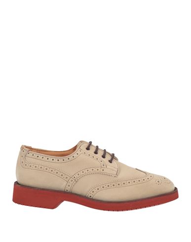 Tricker's Woman Lace-up Shoes Beige Size 10.5 Leather