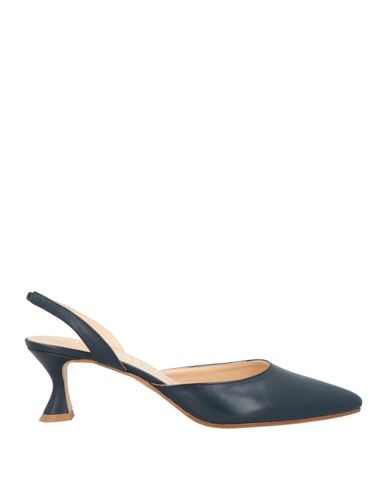 Showroom Woman Pumps Midnight Blue Size 5 Leather In Blue