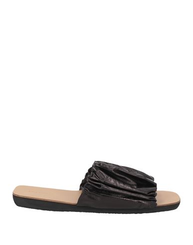 Shop Jil Sander Woman Sandals Black Size 7 Leather