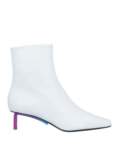 Off-white Woman Ankle Boots White Size 8 Leather