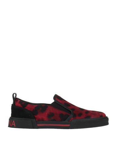 Dolce & Gabbana Toddler Boy Sneakers Red Size 9.5c Cotton, Calfskin, Elastane In Red