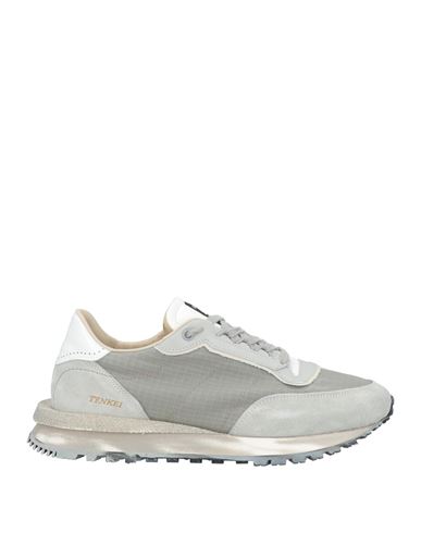 Hidnander Man Sneakers Grey Size 7 Textile Fibers, Leather In Grey