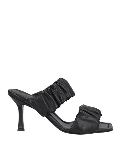 Shop Dondup Woman Sandals Black Size 11 Leather