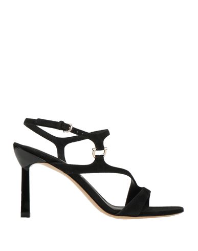 Ferragamo Woman Sandals Black Size 8 Leather