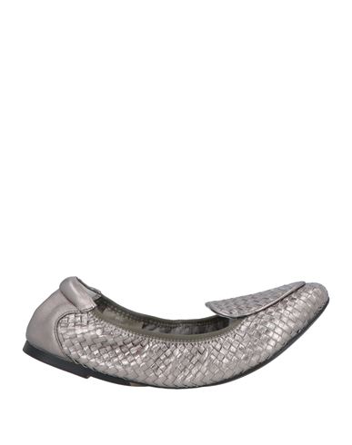 Cocorose London Woman Loafers Platinum Size 10 Leather In Grey