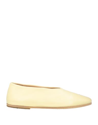Marsèll Slip-on Leather Ballerinas In Yellow