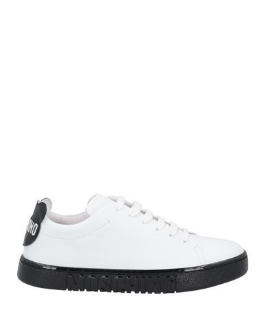Moschino Woman Sneakers White Size 6 Calfskin