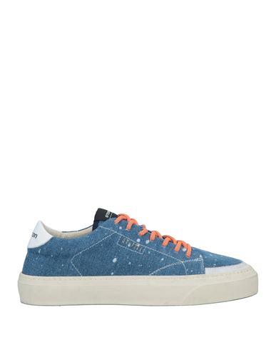 Shop Stokton Man Sneakers Blue Size 9 Textile Fibers