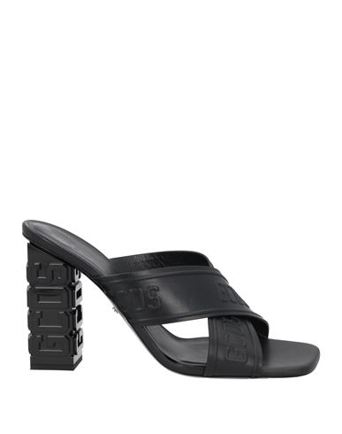 Gcds Woman Sandals Black Size 10 Leather