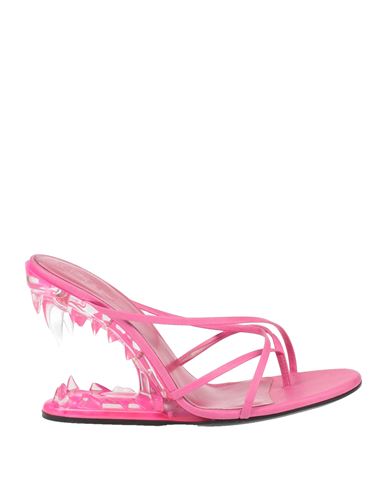Shop Gcds Woman Thong Sandal Fuchsia Size 8 Textile Fibers In Pink