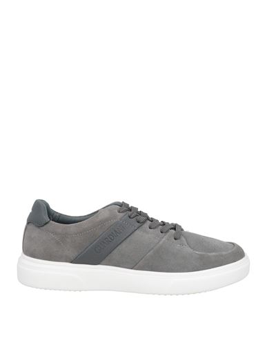 Shop Alberto Guardiani Man Sneakers Lead Size 7 Leather In Grey