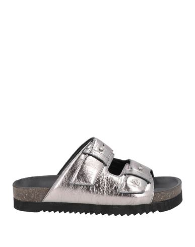Zadig & Voltaire Woman Sandals Silver Size 7 Leather