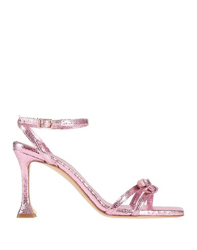 Shop Romina Pratali Woman Sandals Pink Size 8 Leather