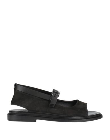 Pantanetti Woman Sandals Black Size 7 Leather In Black