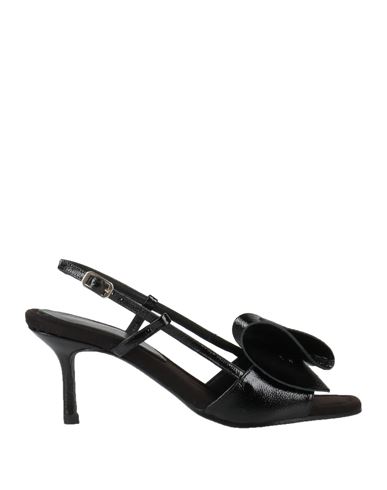 Daniele Ancarani Woman Sandals Black Size 10 Leather