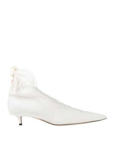 Philosophy Di Lorenzo Serafini Woman Ankle Boots White Size 11 Textile Fibers