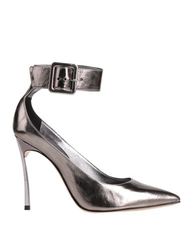 Casadei Woman Pumps Lead Size 8 Leather In Grey