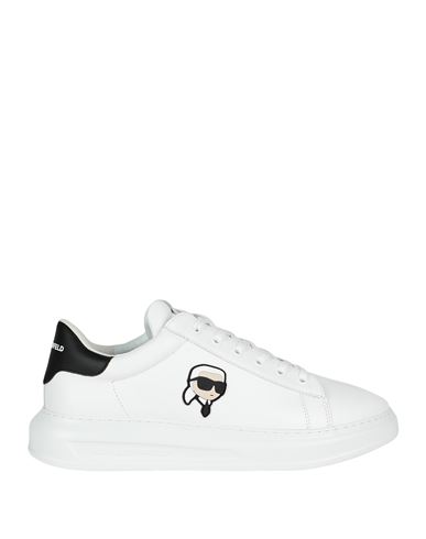 Karl Lagerfeld Man Sneakers White Size 13 Leather