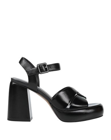 Shop Jeannot Woman Sandals Black Size 7 Leather