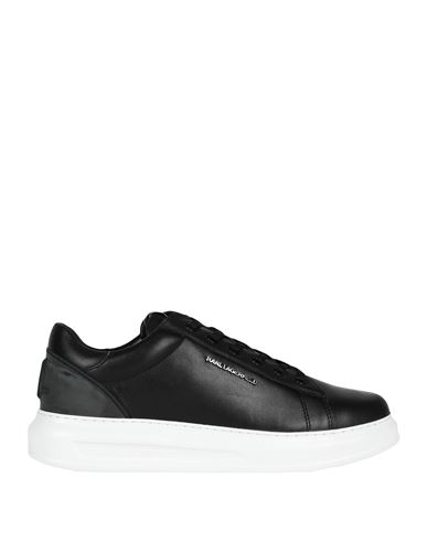 Karl Lagerfeld Man Sneakers Black Size 13 Leather