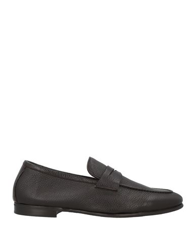 Shop Andrea Ventura Firenze Man Loafers Dark Brown Size 9 Leather