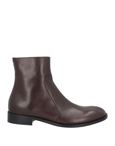 Shop Maison Margiela Man Ankle Boots Dark Brown Size 7 Leather