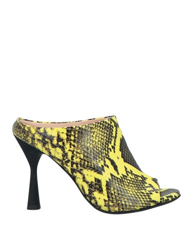 Agl Attilio Giusti Leombruni Agl Woman Sandals Yellow Size 7 Leather