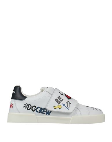 Shop Dolce & Gabbana Toddler Boy Sneakers White Size 9c Calfskin