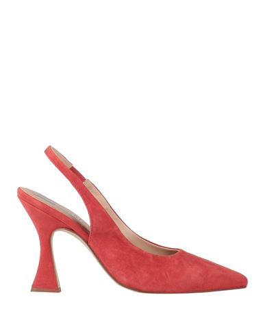 Marian Woman Pumps Coral Size 11 Leather In Red