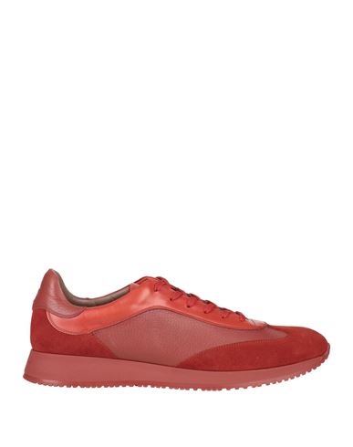 Gianvito Rossi Man Sneakers Brick Red Size 12.5 Leather
